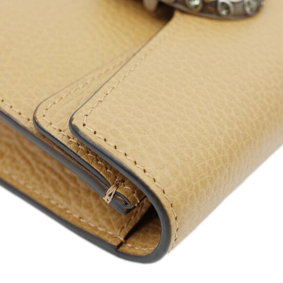 Gucci Dionysus Mini Leather Crossbody Bag Beige 476432 - Picture 6 of 12